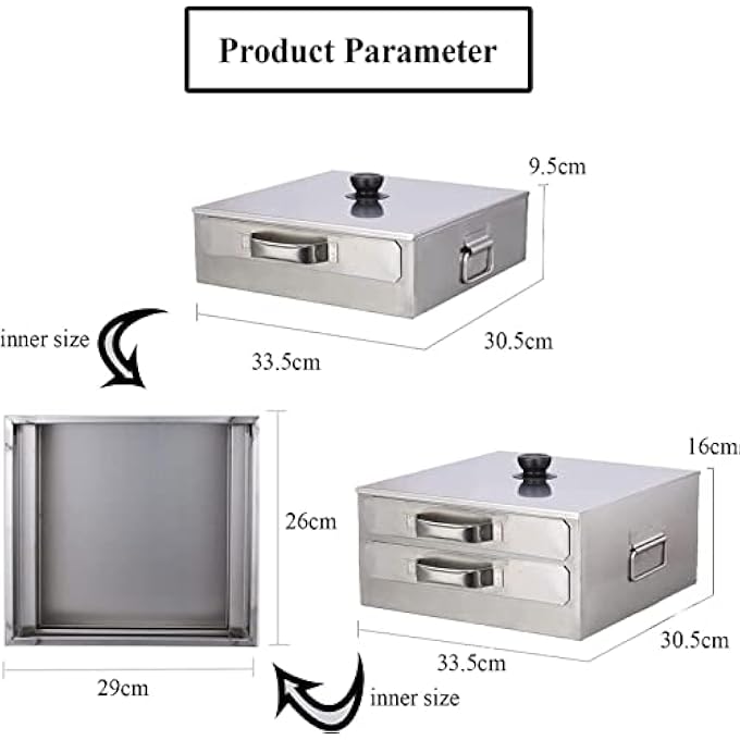 آلة طهي الأرز بالنودلز على البخار، آلة طهي الأرز بالنودلز الصينية المصنوعة من الفولاذ المقاوم للصدأ، آلة طهي الطعام بالبخار مع غطاء قابل للإزالة، للاستخدام التجاري أو المنزلي، طبقة واحدة، طبقتان، طبقتان - Image 3