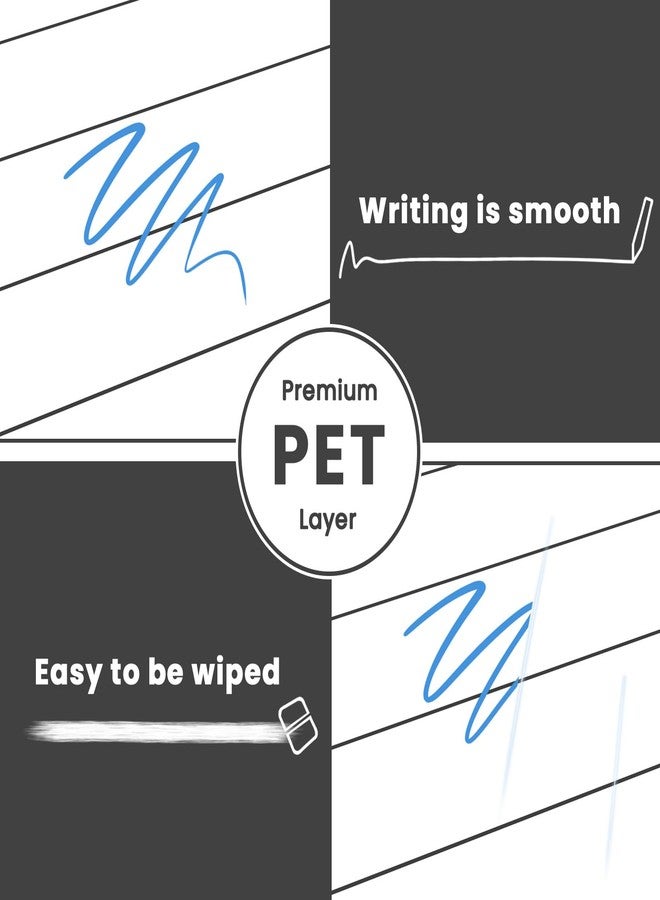 ALEZEL Magnetic to Do List White Board for Fridge, Multifunctional Dry Erase List Board for Refrigerator - Set of 4 Magnetic Grocery List Whiteboards, 4 Markers + Eraser - Image 4