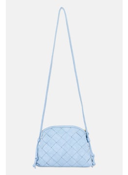 Moda Luxe Women Calista Crossbody Bag 25 L x 20 H x 6 W cm, Light Blue  - Image 3