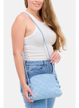 Moda Luxe Women Calista Crossbody Bag 25 L x 20 H x 6 W cm, Light Blue  - Image 2
