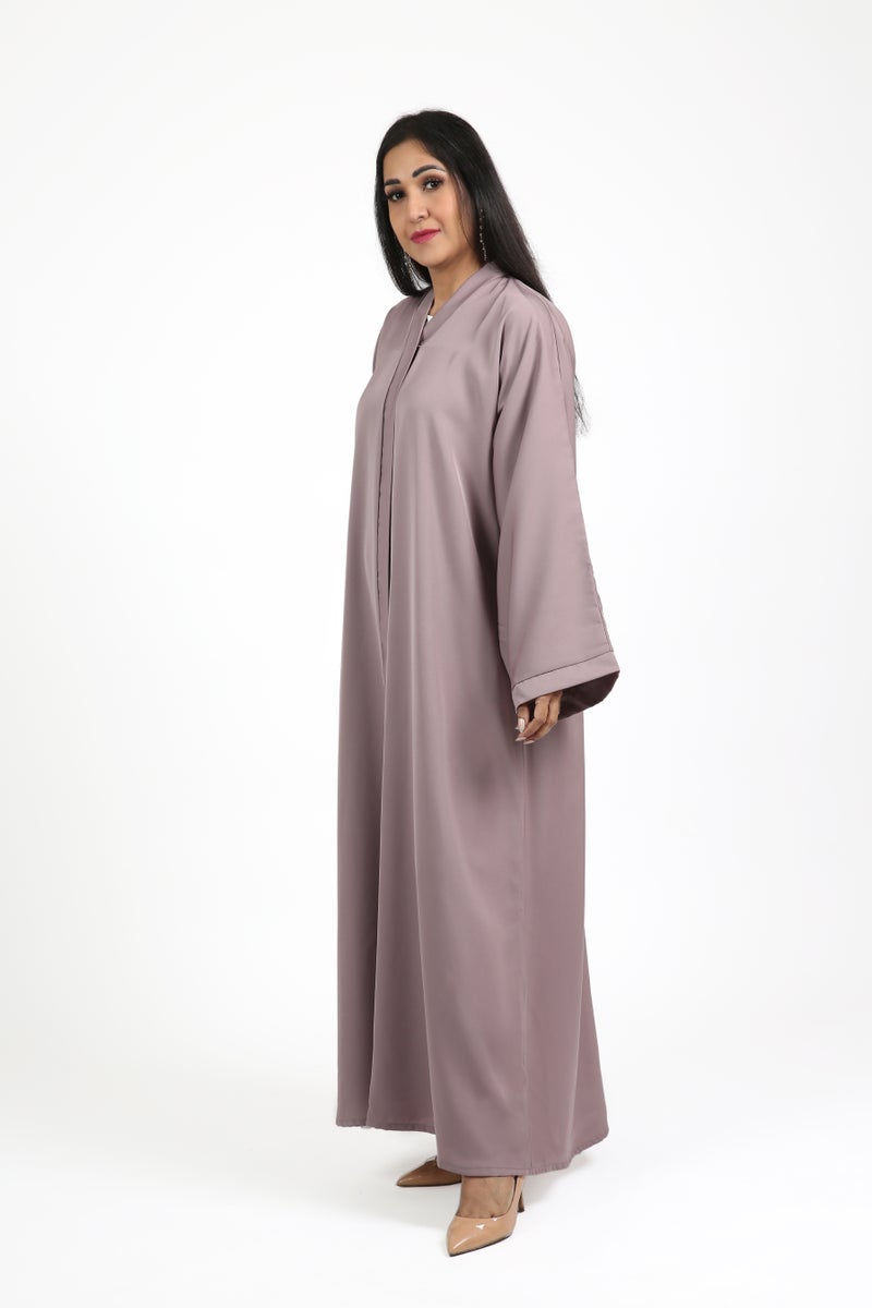 Nikias Nida plain abaya with full buttons - Image 3