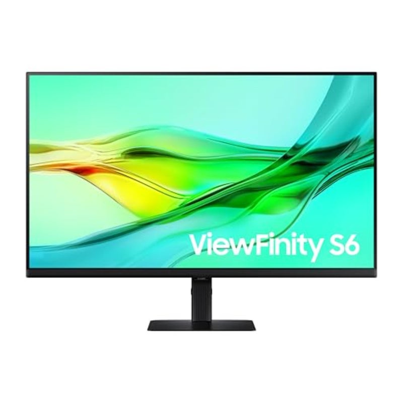 شاشة ViewFinity S6 S60UD QHD مقاس 32 للاستخدام المكتبي، لوحة IPS، أسود، معدل تحديث 100 هرتز مع PIP، وشحن USB-C 90 واط واتصال Ethernet - Image 1