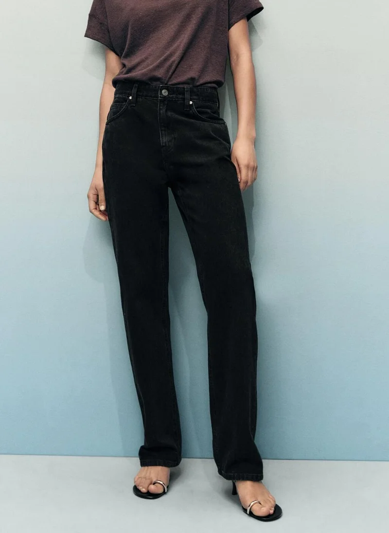 MANGO Matilda high-rise straight jeans