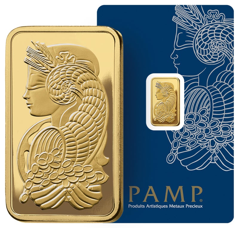 PAMP Suisse Pamp 2.5 Gram 24k Gold Bar - 2.5 Grams Gold Bar 24KT 999.9 Purity - Image 1