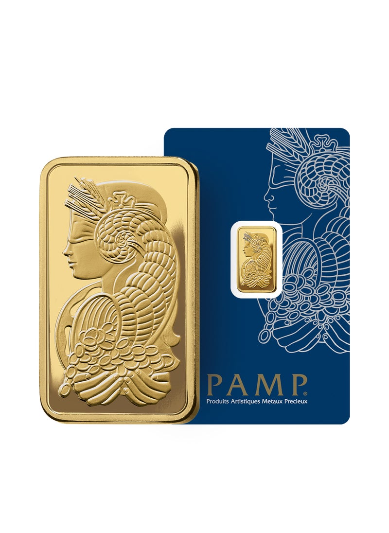 PAMP Suisse Pamp 2.5 Gram 24k Gold Bar - 2.5 Grams Gold Bar 24KT 999.9 Purity  - Image 1