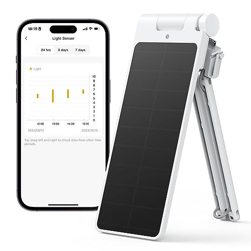 SwitchBot Solar Panel Charger for Curtain 3 - Performance Upgrade, Easy to Use, Support Low Light Charging, Smart Solar Panel for SwitchBot Curtain 3 Rod/U Rail, Non-Stop Solar Power Supply - Image 1