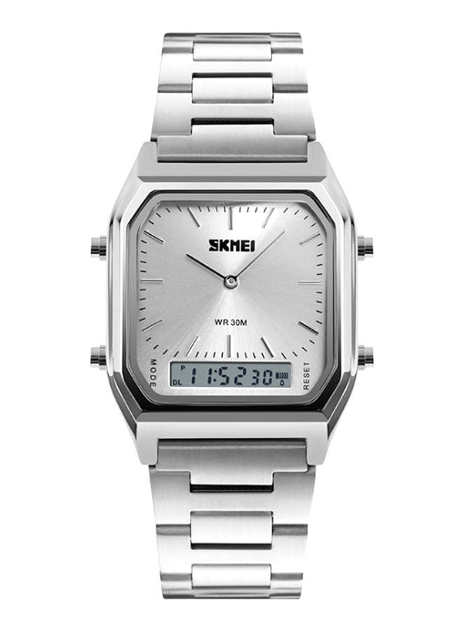 Men's Fashion Metal Analog + Digital Watch 1220 - Image 2