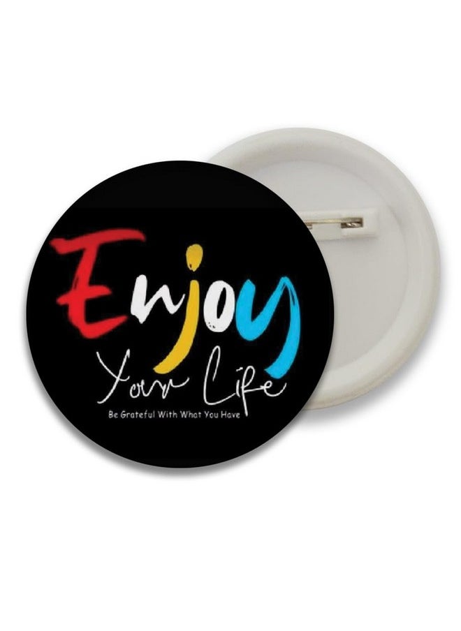 D2c D2C® Plastic Motivational Quotes Round Pin Button Badge - Perfect for Boys, Girls, Men & Women Trendy Batches for Bags, Backpacks Ideal Birthday Gift, Party Favor Size 58mm Multicolor Pack of 5 D2  - Image 5