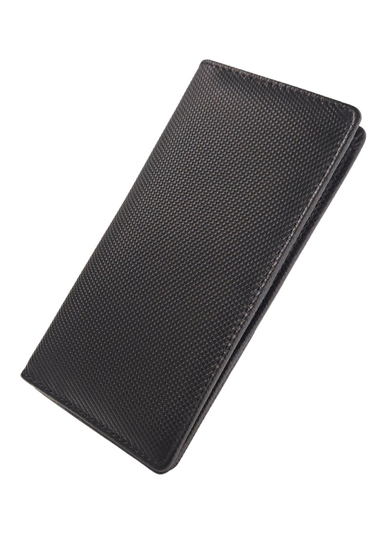 Energize Long Genuine Leather Wallet for Men, Premium Leather Material with Versatile Compartment, Ideal for Traveling & Daily Use, Perfect Gift for Any Occasion- Black  - Image 1