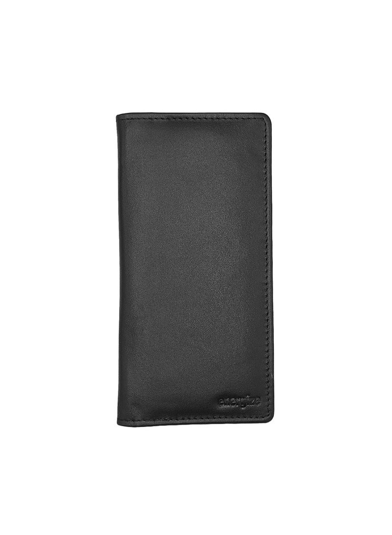 Energize Long Genuine Leather Wallet for Men, Premium Leather Material with Versatile Compartment, Ideal for Traveling & Daily Use, Perfect Gift for Any Occasion- Black - Image 4