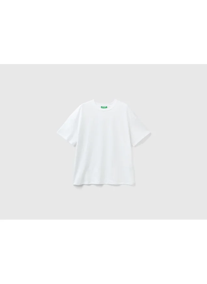 يونايتد كولورز أوف بينتيون T-Shirt With Embroidered Logo