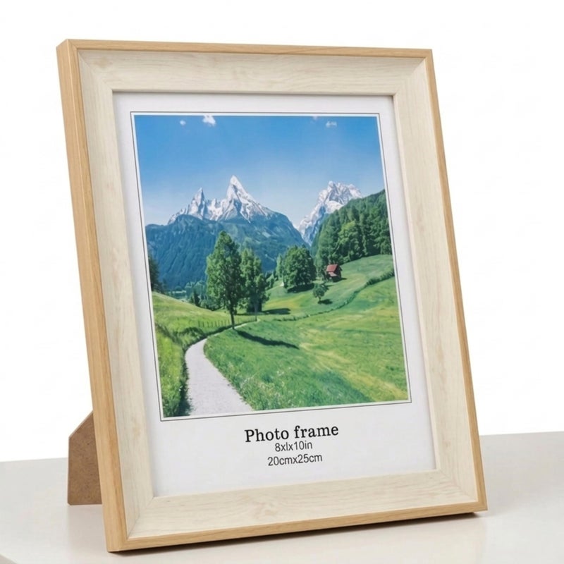 20x25 Wood Frame Brown, Rustic Natural Wooden 25x20in Poster Picture Frame, Distressed 20 x 25inch Woodgrain Gallery Photo Frame with HD Plexiglass, Horizontal Vertical Wall Mounting Display 1pcs - Image 1