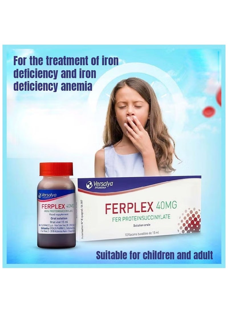 Versalya PHARMA - Ferplex 40 mg Oral Solution 15 mL Vial 10's - Image 1