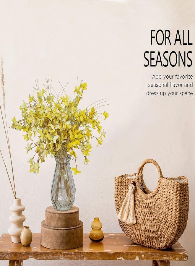 BINFEN 16" 24pcs Spring Summer Fall Artificial Silk Wild Flowers Blooming Bouquets for Crafts or Vase - Rustic Farmhouse Wedding and Home Flowers Decor (Yellow) - Image 3