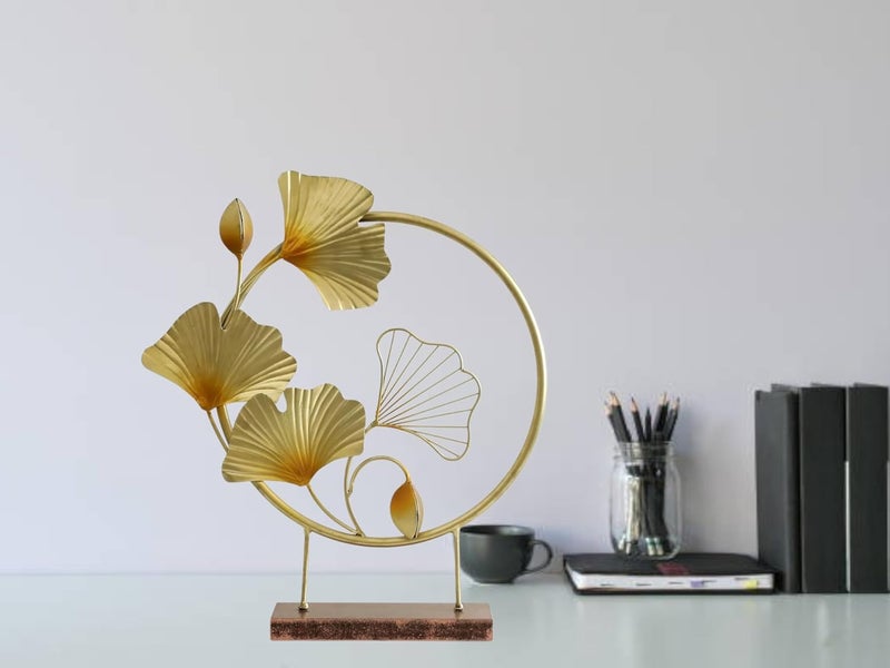 vedas Multicolor Metal MDF Cielo 4 Ginko Table Decor Showpiece Figurine for Living Room Bedroom Dining Room Hallway Office Hotel Home Decor Size 18 x 21 Inches - Image 4