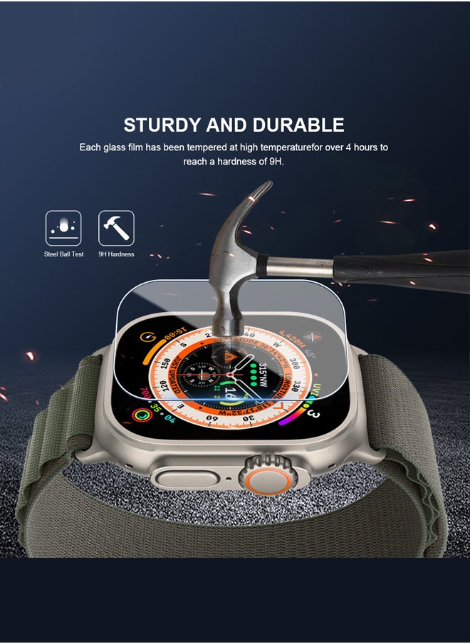 huanmate - 2 Pieces Premium Screen Protector For Apple Watch Ultra 2 49mm Clear - Image 1