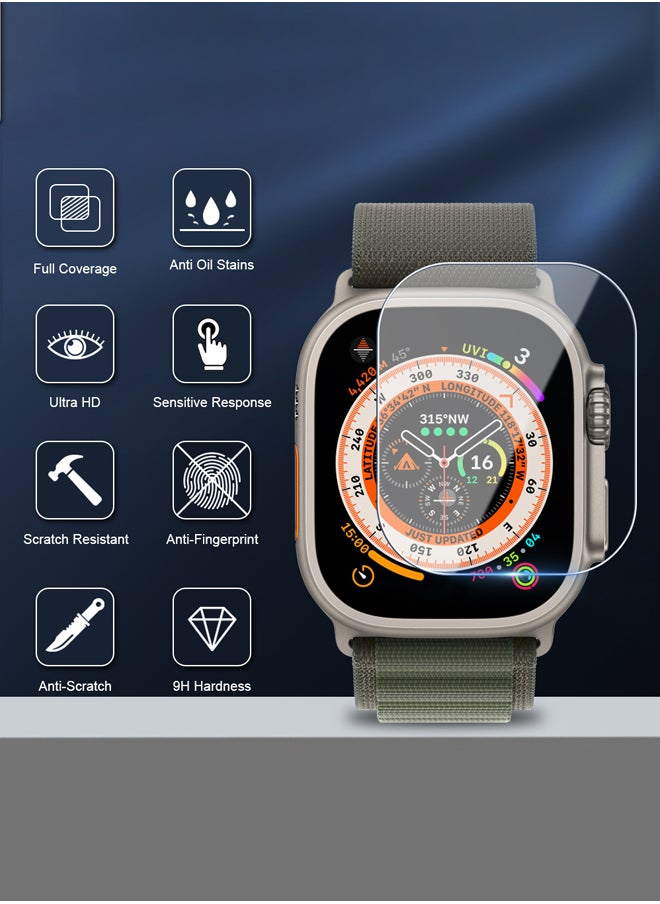 huanmate - 2 Pieces Premium Screen Protector For Apple Watch Ultra 2 49mm Clear - Image 1