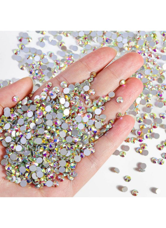 BEADSLAND Flatback Rhinestones Bulk14400Pcs Ab Crystal Rhinestones For Nails Crafts Clothes Diy Decoration Crystal Ab Ss10 2.72.9Mm  - Image 2