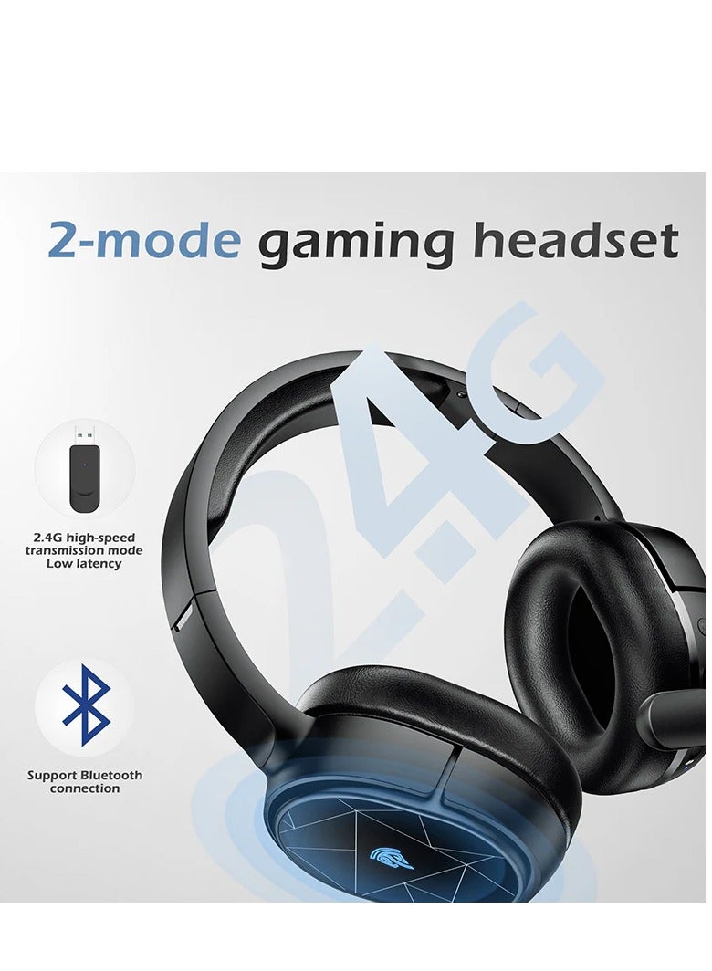 V10W Wireless RGB Gaming Headset for PC - Image 2