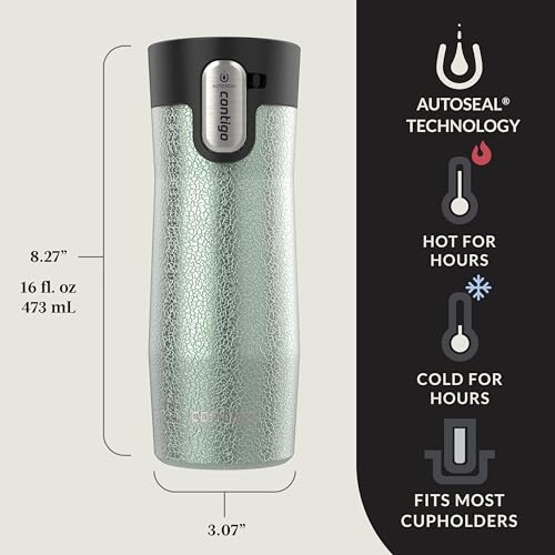 Contigo AUTOSEAL West Loop Vacuum-Insulated Stainless Steel Travel Mug with Easy-Clean Lid 16 oz - Image 2