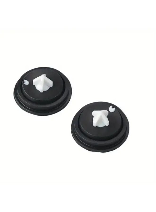 أختام مياه المرحاض من المطاط الأسود 2 قطعة، حشيات الحجاب الحاجز مانعة للتسرب للخزانات ذات الطراز القديم - Image 1