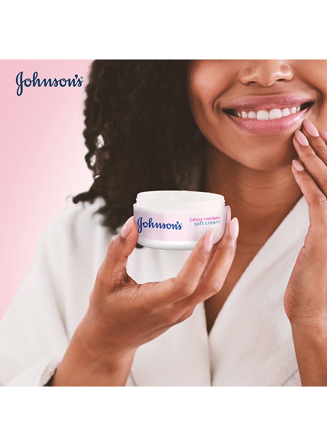 Johnson's Body Cream 24 Hour Moisture Soft 100ml - Image 5
