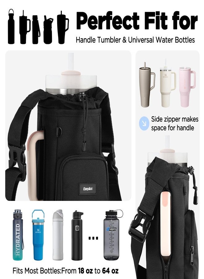 EasyAcc Magnetic Gym Bag, Upgraded 5x Super Strong Magnetic Gym Water Bottle Bag Holder Carrier, 5 Built-in Magnets, Phone Pockets, Shoulder Strap, Gifts for Gym Lovers Gym Accessories for Men Women - Image 3