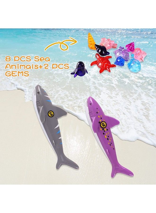 Woplagyreat Summer Pool Diving Swimming Toys For Kids Fun Swim Games Sinking Set Underwater Dive Gifts With Storage Bag Include Torpedo Gems Shark Rings Sea Animals For Boys Girls Toddlers 20 Packs - Image 5