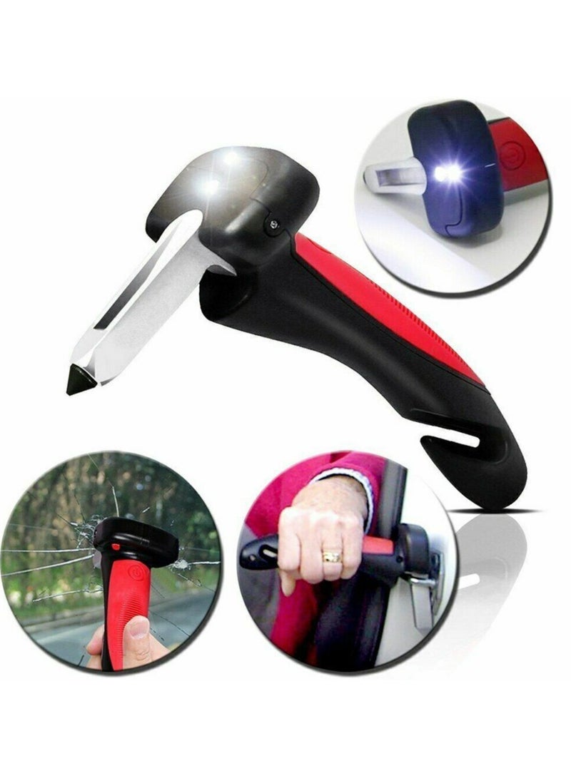 شابية عصا سيارة متعددة الاستخدامات، مقبض باب، مساعدة على الحركة، مصباح LED مدمج، كاسر نوافذ، كاسر زجاج، قاطع حزام الأمان، مساعدة مقبض السيارة لكبار السن وأداة طوارئ السيارة، مساعدة في الإمساك بالباب - Image 3