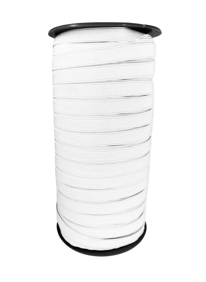 REENA 1/2 Inch White Elastic Band for Sewing, Tailoring & Fashion Designing | Elastic Roll for Clothes, Pants, Scrunchies, & Craft | 5 Mtr Braided Elastic Strap (White, 0.5 Inch) - Image 4
