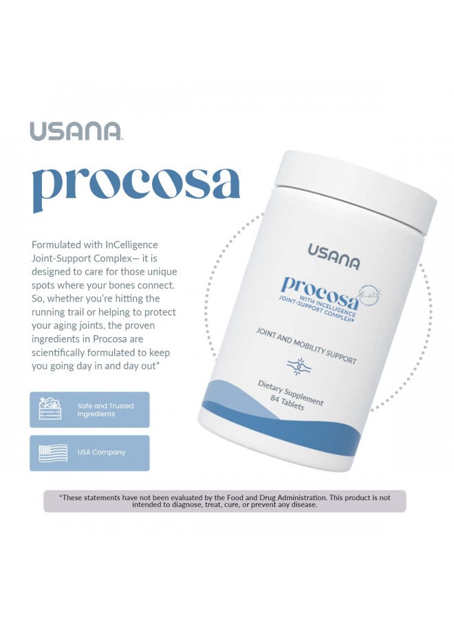 USANA Procosa with InCelligence Joint-Support Complex to Support Bone and Joint Health* - 84 Tablets - 28 Day Supply - pzsku/ZCFFDB34090731A0DD824Z/45/_/1728156416/89569f85-d431-446f-92aa-5823aac45c8e