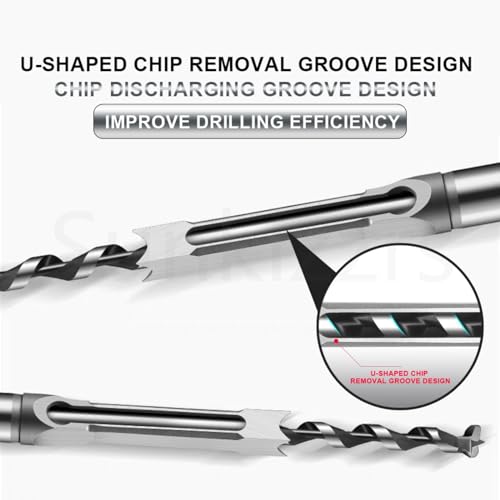 Sunkizzrs® High Speed Steel Square Hole Saw Mortising Chisel (Pack of 1) Woodworking Tool Woodworking Square Drill Bits Auger Drill Bit-Silver (16mm 5/8″) - Image 5