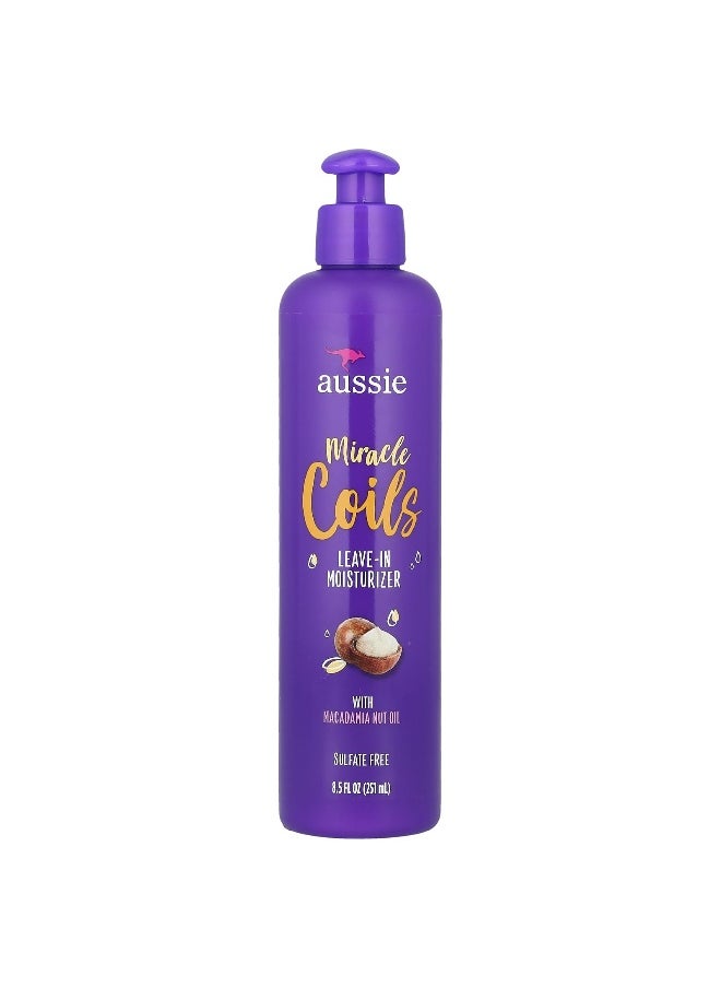 Aussie - Aussie, Miracle Coils, Leave-In Moisturizer With Macadamia Nut Oil, 8.5 fl oz (251 ml) - Image 1
