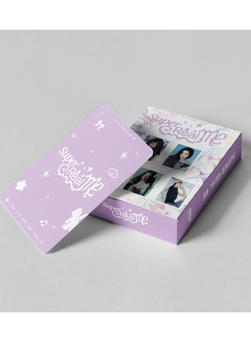 K-POP  55Pcs ILLIT SUPER REAL ME Lomo Card  Poster Mini PhotoCards Fans Gift Collectors 2025 Season's Greetings Card - Image 3