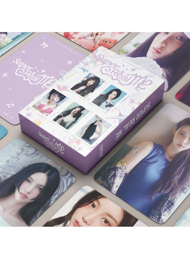 K-POP  55Pcs ILLIT SUPER REAL ME Lomo Card  Poster Mini PhotoCards Fans Gift Collectors 2025 Season's Greetings Card - Image 2
