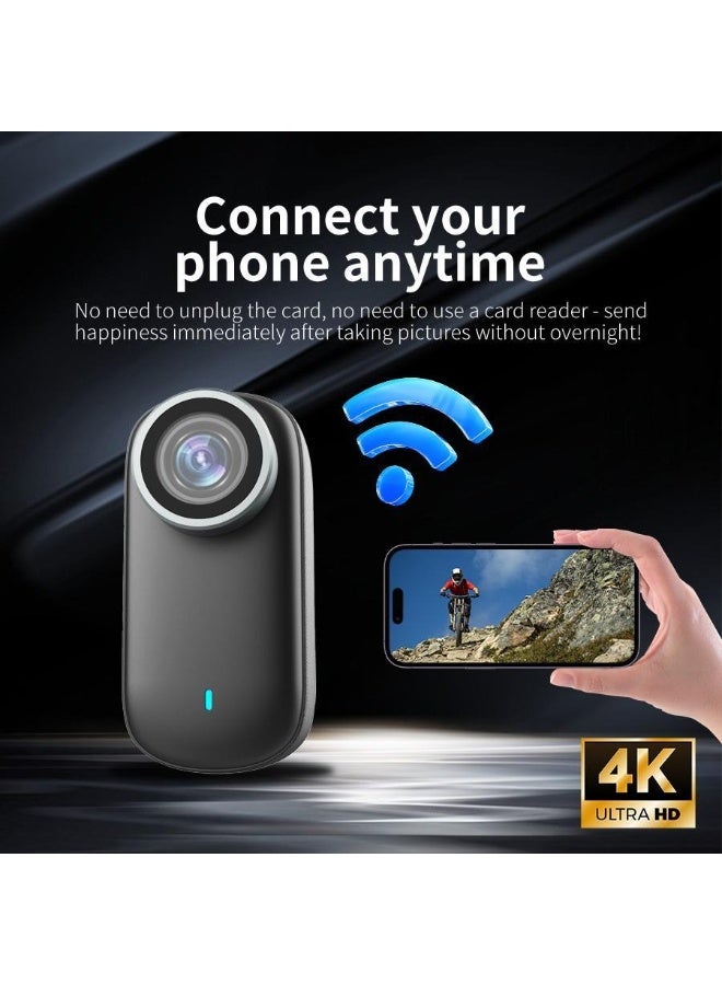 O Ozone 4K Ultra HD Mini Action Camera with WiFi, Night Vision, 150° Wide-Angle,Compact Sports Cam for Bike, Motorcycle, Helmet, Travel & Outdoor - Image 4