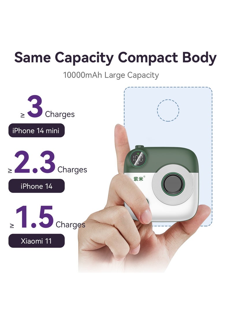 zime بنك طاقة مغناطيسي زيم E49A، 10,000 مللي أمبير، شاحن محمول لاسلكي قابل للطي، 20 واط USB-C متوافق مع سلسلة آيفون 16/15/14/13/12 - Image 4