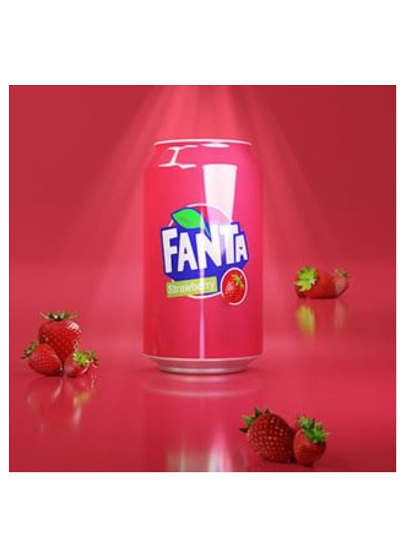 Fanta Strawberry Carbonated Soft Drink 12 x 320ml - Image 3