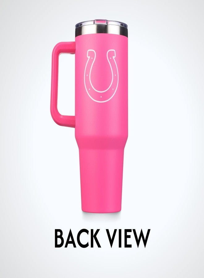 The Memory Company Officially Licensed NFL - Indianapolis Colts 40oz Pink Game Day Tumbler with Team Logo - Image 5