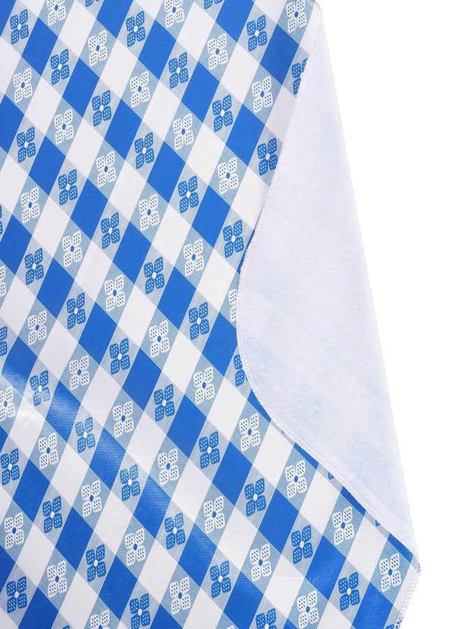 YOURTABLECLOTH مفرش طاولة من الفينيل بنقشة مربعات مع بطانة من الفلانيل للمطاعم والنزهات والمقاهي وتناول الطعام في الأماكن المغلقة والمفتوحة (أخضر وأبيض، مستطيل/بيضاوي 52 × 90) - Image 5