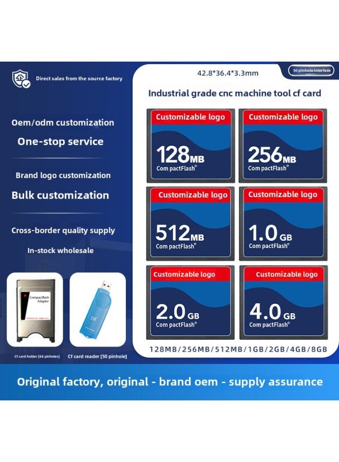 Direct Industrial Cf Memory Card 512MB 1g 2G Machine Tool Machining Center Special Cf Card Wholesale-Color: Oem/odm One-stop Service-Capacity: Industrial Grade Special CF Card  - Image 1