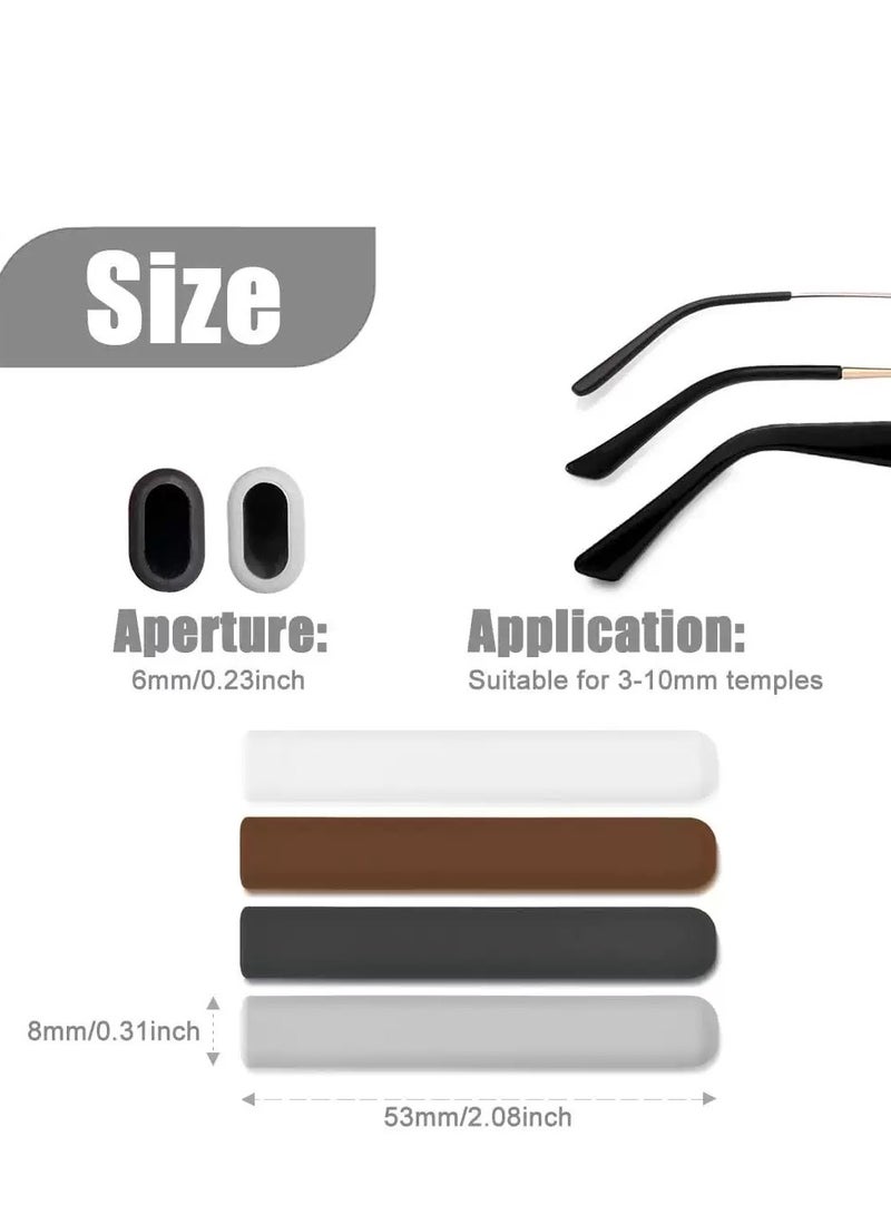 4Pcs Glasses Ear Cushions,Anti-Slip Elastic Comfort Glasses Accessories - Image 2