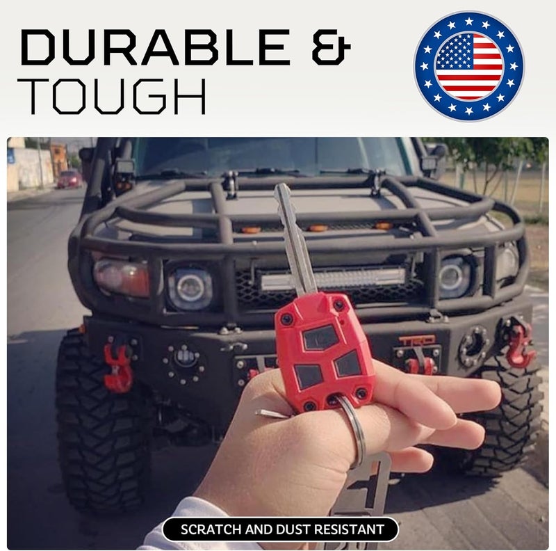 AJT DESIGN مفتاح سيارة من البلاستيك ABS لطراز FJ Cruiser (2008-2014) - Image 4