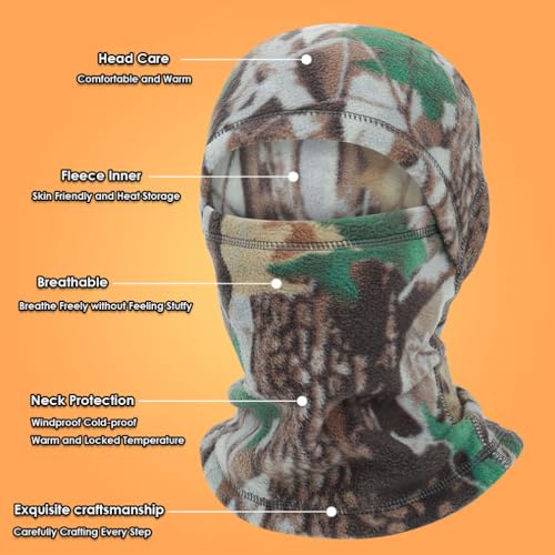 AILONSHAWN Black Ski Mask Fleece Balaclava Warm Winter Face Mask Men Shiesty Mask Women Motorcycle Thermal Fleece Face Cover for Cold Weather Snowboarding - Image 4