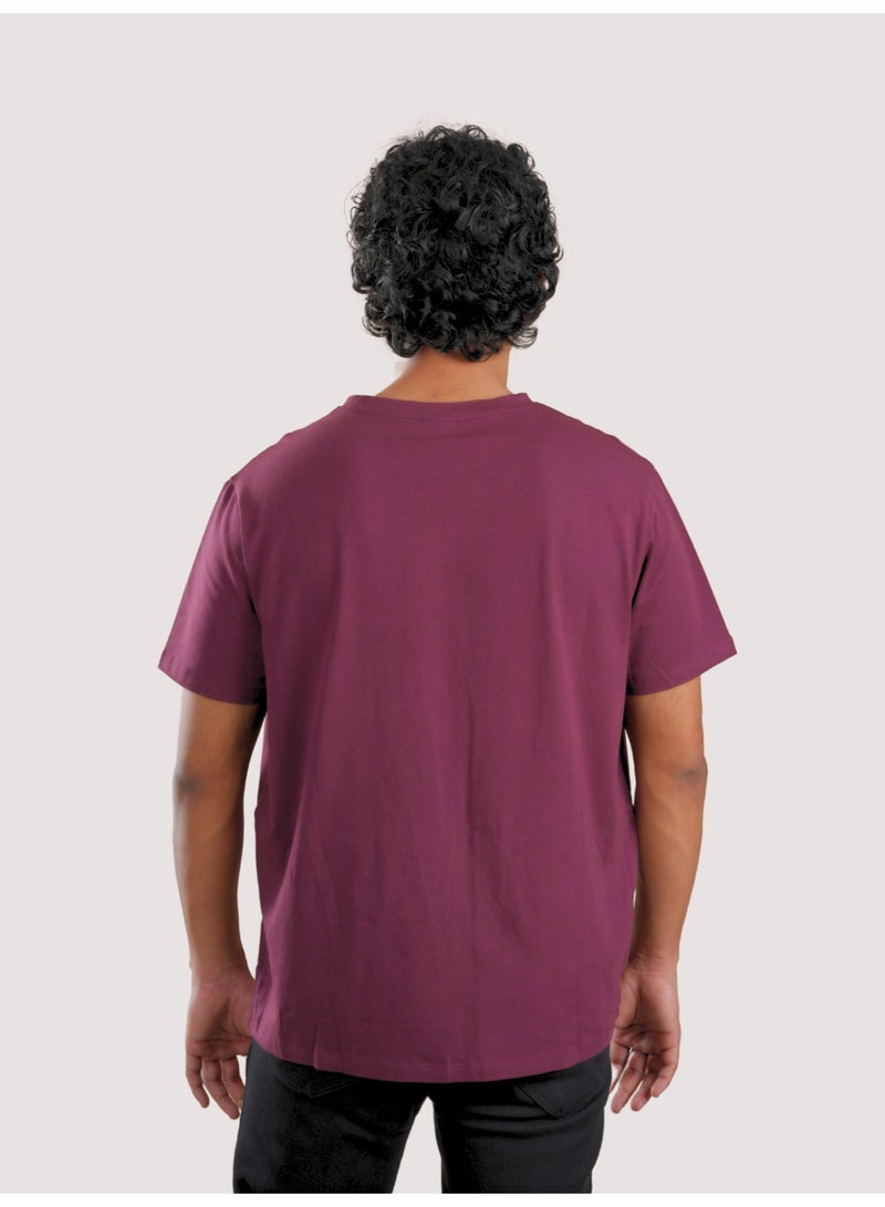 ROAR FOR GOOD Men's Oversized Solid T-Shirt | Oversized V Neck Half Sleeve Casual Tee | Soft Cotton Blend Everyday Wear T-Shirt - Image 4
