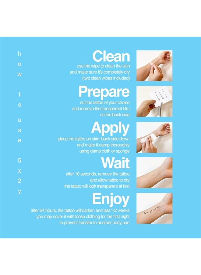 5X2Y Tattoo Tech, Long Lasting Temporary Tattoos, Last 1-2 Weeks, Waterproof, Semi Permanent Tattoo, Realistic look, No Adhesive, No reflection (Destinations) - Image 4
