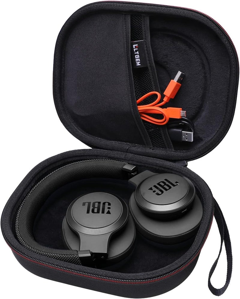 Geekria LTGEM Case Compatible with JBL Tune 770NC / 510BT / 720BT / 520BT / 520C / 670NC, for JBL Live 770NC / 670NC / 680NC / 780NC Headphones, Black - Image 2