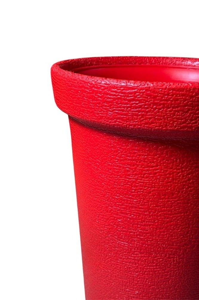 إس إن إتش وعاء زهور بلاستيكي متين - حاويات نباتات خارجية وداخلية متعددة الاستخدامات، مثالي للاستخدام في البستنة والحضانة، مقاس 16 بوصة - لون أحمر - Image 3