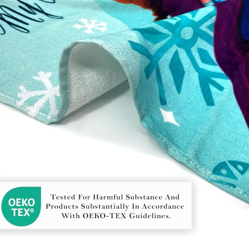 Sassoon Frozen Bath Towel, Cotton, Gentle, Super Absorbant, Easy Care, Long Lasting, Cartoon Theme Bath Towel for Kids 55X110 cm - Image 5