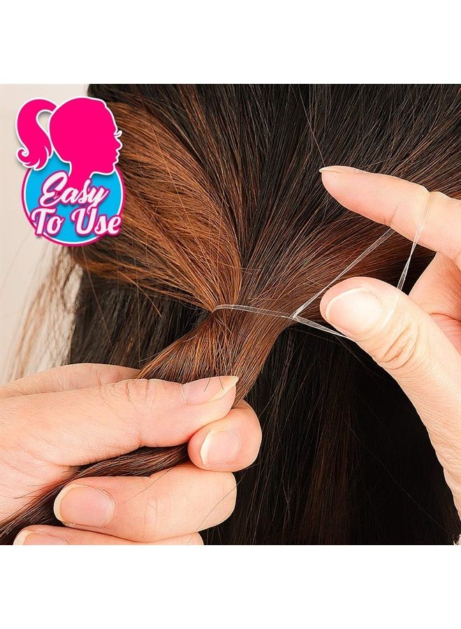 Teenitor Clear Elastic Hair Bands, Teenitor 2000pcs Mini Hair Rubber Bands with a Box, Soft Hair Elastics Ties Bands 2mm in Width and 30mm in Length - Image 3